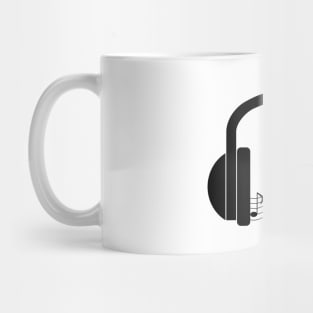 Headphones Playing Music Mug